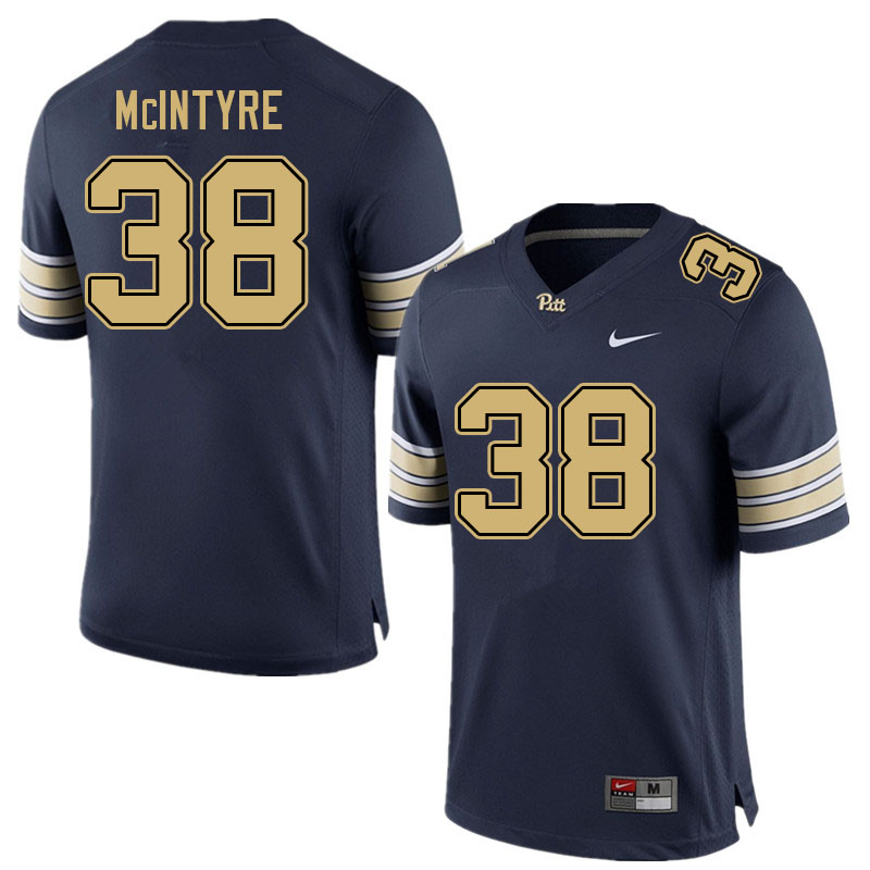 Men #38 Javon McIntyre Pitt Panthers College Football Jerseys Sale-Navy